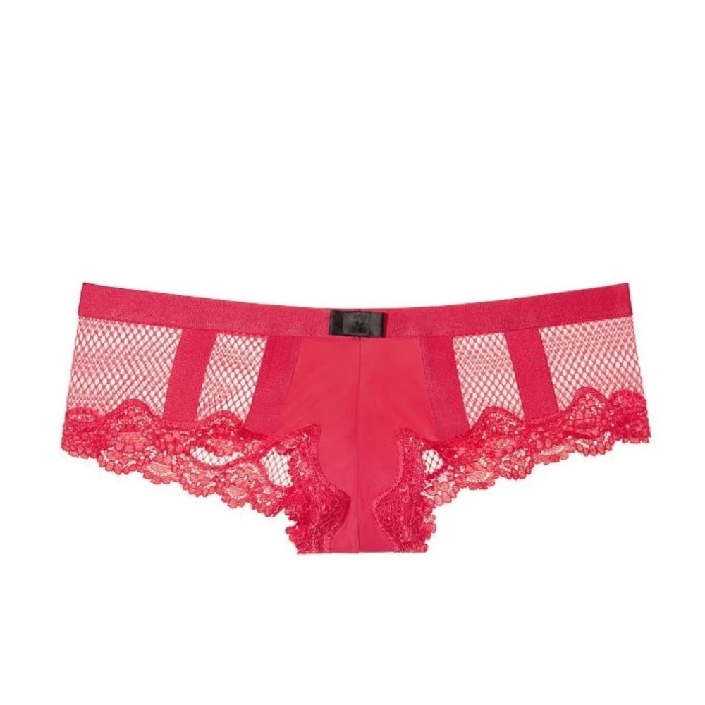 Victoria's Secret Red Lace & Mesh Hipster Panty